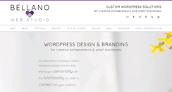 Desktop Screenshot of bellanowebstudio.com